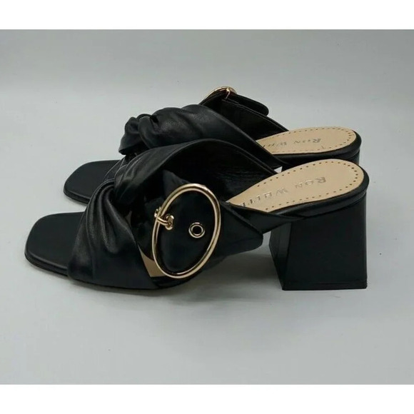 Ron White Black Willow Napa Twist Buckle Sandals Size 37.5 (7 US) $475.00 - Picture 5 of 13